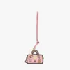 2D Ella Boston Taschenanhänger aus Leder mit Monogramm-Print 2D Ella Boston Taschenanhänger aus Leder mit Monogramm-Print