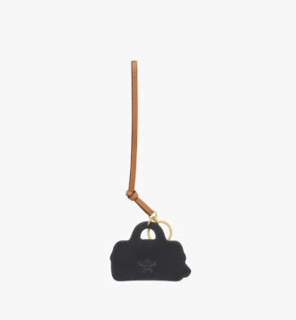 2D Ella Boston Taschenanhänger aus Leder mit Monogramm-Print