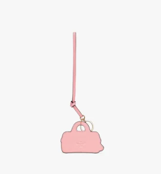 2D Ella Boston Taschenanhänger aus Leder mit Monogramm-Print