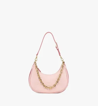 Aren Crescent Hobo-Tasche aus Maxi Monogram-Leder