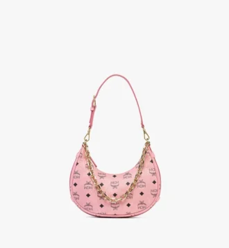 Aren Crescent Hobo-Tasche aus Visetos