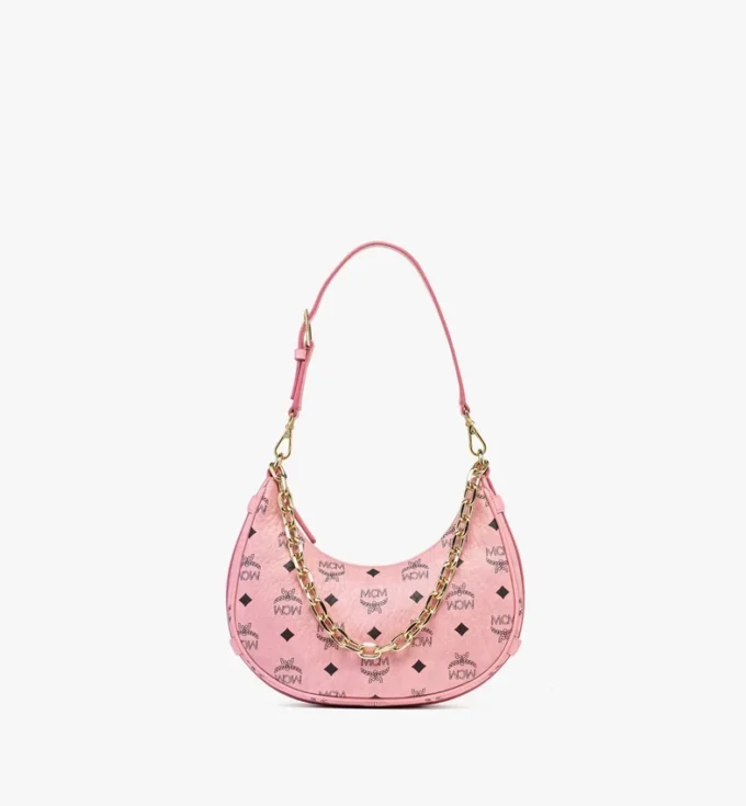 Aren Crescent Hobo-Tasche aus Visetos Aren Crescent Hobo-Tasche aus Visetos