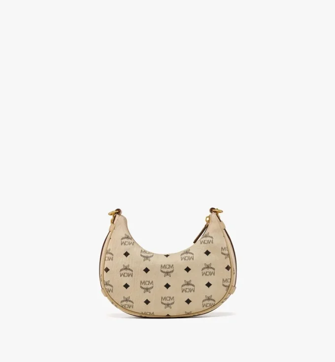 Aren Crescent Hobo-Tasche aus Visetos Aren Crescent Hobo-Tasche aus Visetos