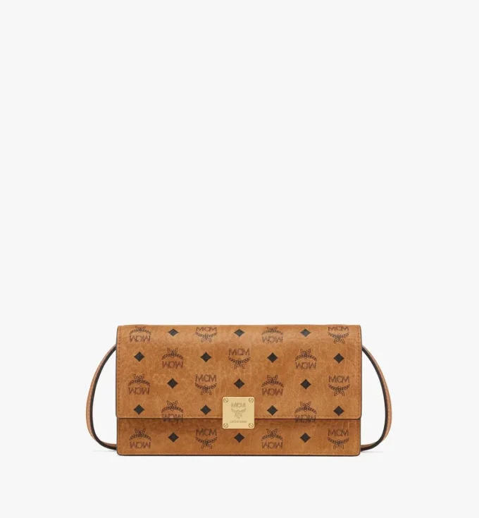Aren Crossbody-Geldbörse aus Visetos Aren Crossbody-Geldbörse aus Visetos
