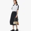 Aren East West Schultertasche aus Visetos Aren East West Schultertasche aus Visetos