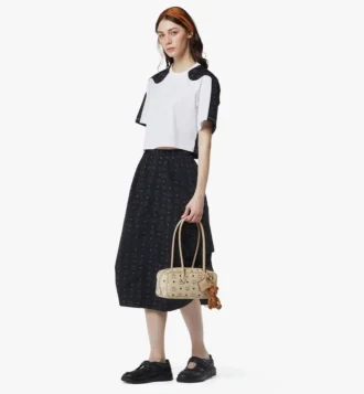 Aren East West Schultertasche aus Visetos