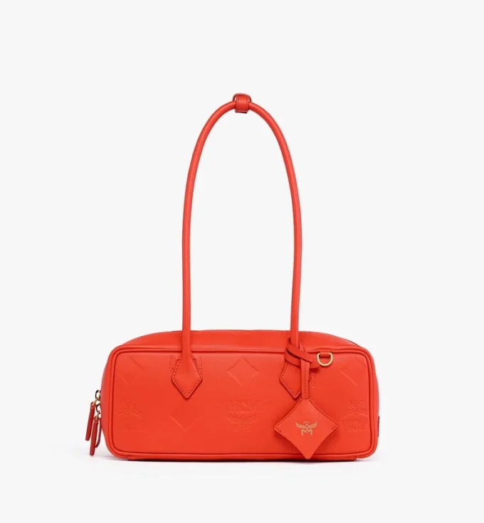 Aren East West Umhängetasche aus Maxi Monogram-Leder Aren East West Umhängetasche aus Maxi Monogram-Leder