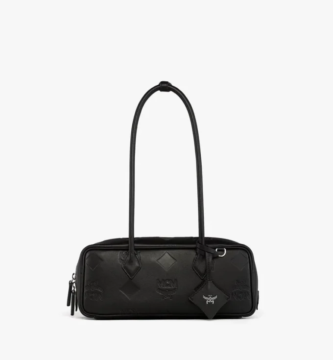 Aren East West Umhängetasche aus Maxi Monogram-Leder Aren East West Umhängetasche aus Maxi Monogram-Leder