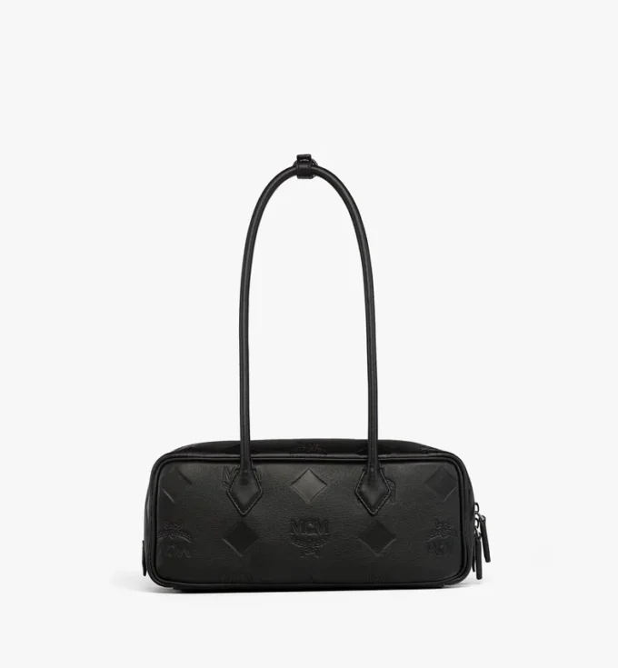 Aren East West Umhängetasche aus Maxi Monogram-Leder Aren East West Umhängetasche aus Maxi Monogram-Leder