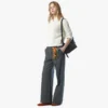 Aren Hobo aus recyceltem Nylon und Leder mit Monogramm-Print Aren Hobo aus recyceltem Nylon und Leder mit Monogramm-Print