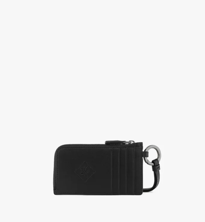 Aren Kartenetui aus geprägtem Monogram-Leder Aren Kartenetui aus geprägtem Monogram-Leder