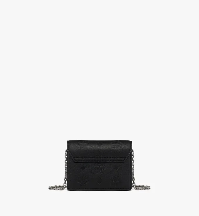 Aren Kettenbrieftasche aus geprägtem Monogram-Leder Aren Kettenbrieftasche aus geprägtem Monogram-Leder