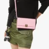 Aren Kettenbrieftasche aus geprägtem Monogram-Leder