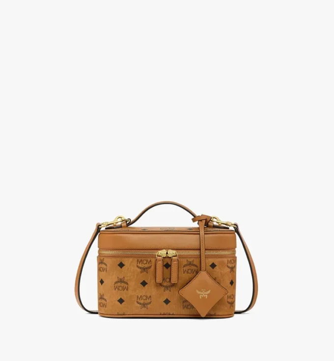 Aren Kosmetiktasche aus Visetos-Ledermix