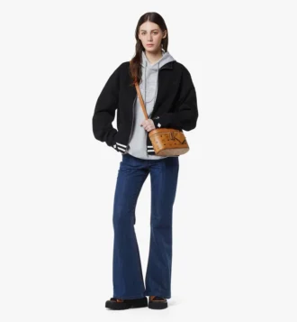 Aren Kosmetiktasche aus Visetos-Ledermix