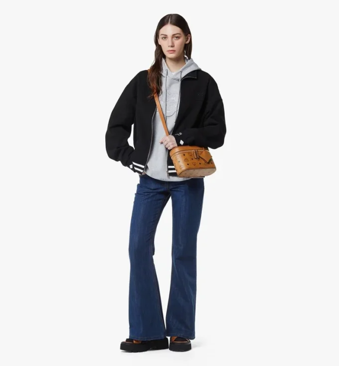 Aren Kosmetiktasche aus Visetos-Ledermix