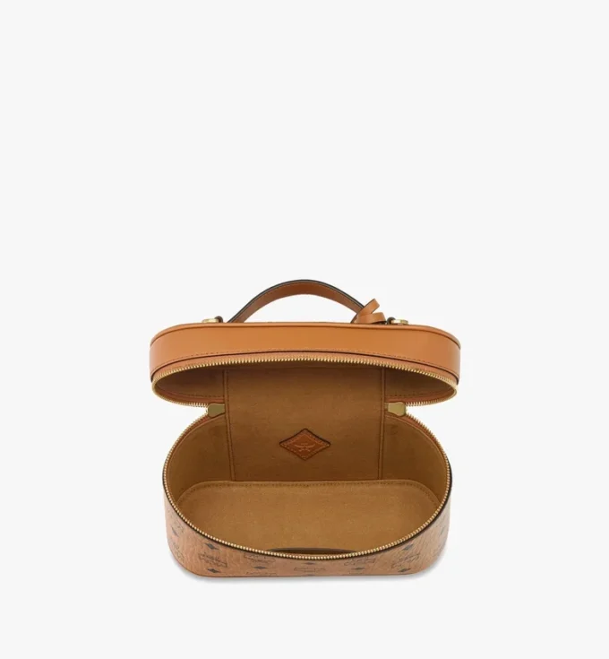 Aren Kosmetiktasche aus Visetos-Ledermix