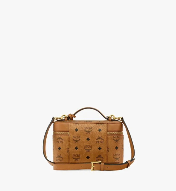 Aren Kosmetiktasche aus Visetos-Ledermix