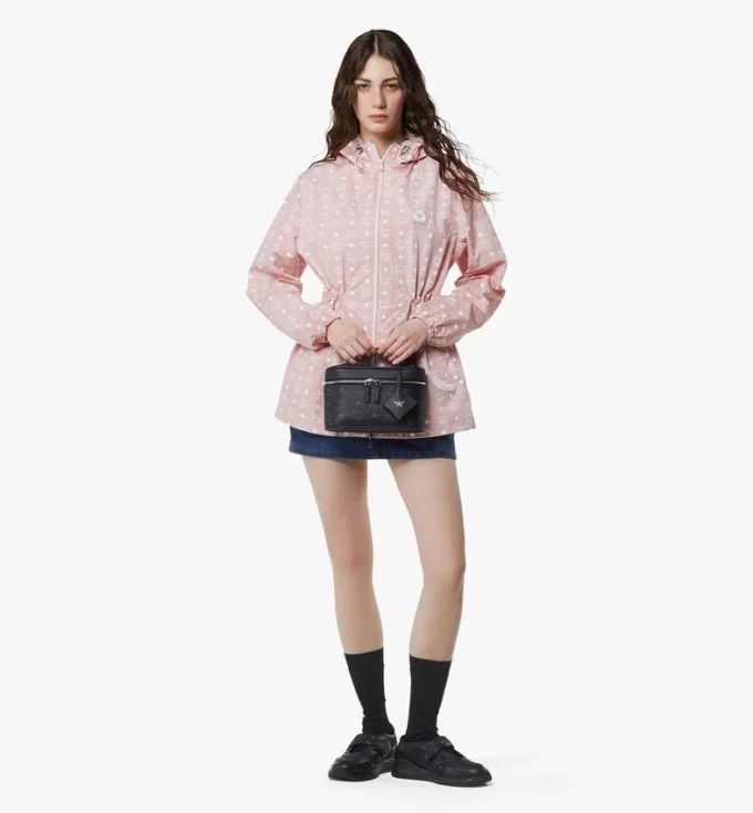 Aren Kosmetiktasche aus Visetos-Ledermix