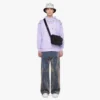 Aren Messenger Bag aus Leder mit Maxi Monogram Aren Messenger Bag aus Leder mit Maxi Monogram