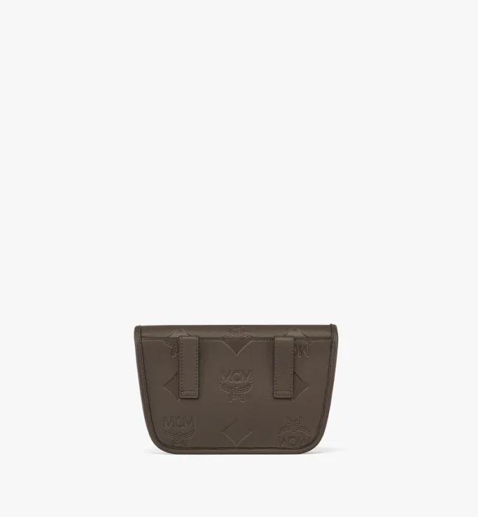 Aren Messenger Bag aus Leder mit Maxi Monogram Aren Messenger Bag aus Leder mit Maxi Monogram
