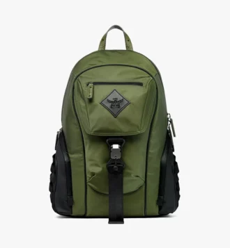 Aren Rucksack aus Econyl® und Leder mit Monogram-Print