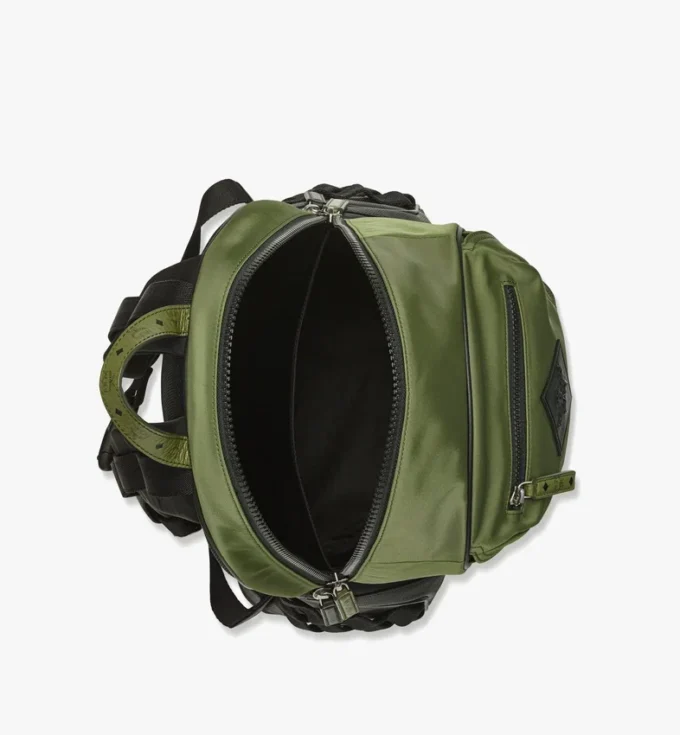 Aren Rucksack aus Econyl® und Leder mit Monogram-Print