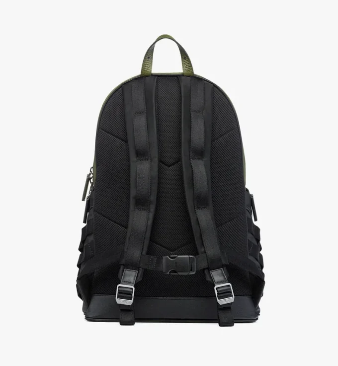 Aren Rucksack aus Econyl® und Leder mit Monogram-Print