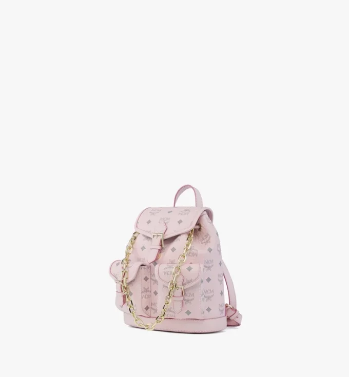Aren-Rucksack mit Kordelzug aus Visetos Aren-Rucksack mit Kordelzug aus Visetos