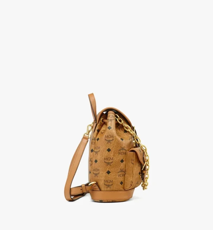 Aren-Rucksack mit Kordelzug aus Visetos Aren-Rucksack mit Kordelzug aus Visetos