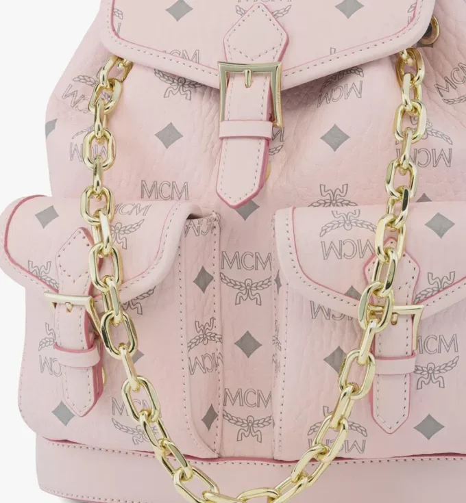 Aren-Rucksack mit Kordelzug aus Visetos Aren-Rucksack mit Kordelzug aus Visetos