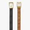 Aren Wende-Gürtel 1,3″ aus geprägtem Monogram-Leder