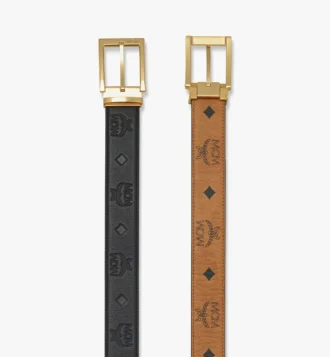 Aren Wende-Gürtel 1,3″ aus geprägtem Monogram-Leder