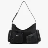 Aren Zip Hobo aus Econyl® und Leder mit Monogramm-Print Aren Zip Hobo aus Econyl® und Leder mit Monogramm-Print