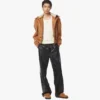Bomberjacke aus Lammfell in Visetos-Leder-Mix Bomberjacke aus Lammfell in Visetos-Leder-Mix