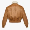 Bomberjacke aus Lammfell in Visetos-Leder-Mix Bomberjacke aus Lammfell in Visetos-Leder-Mix