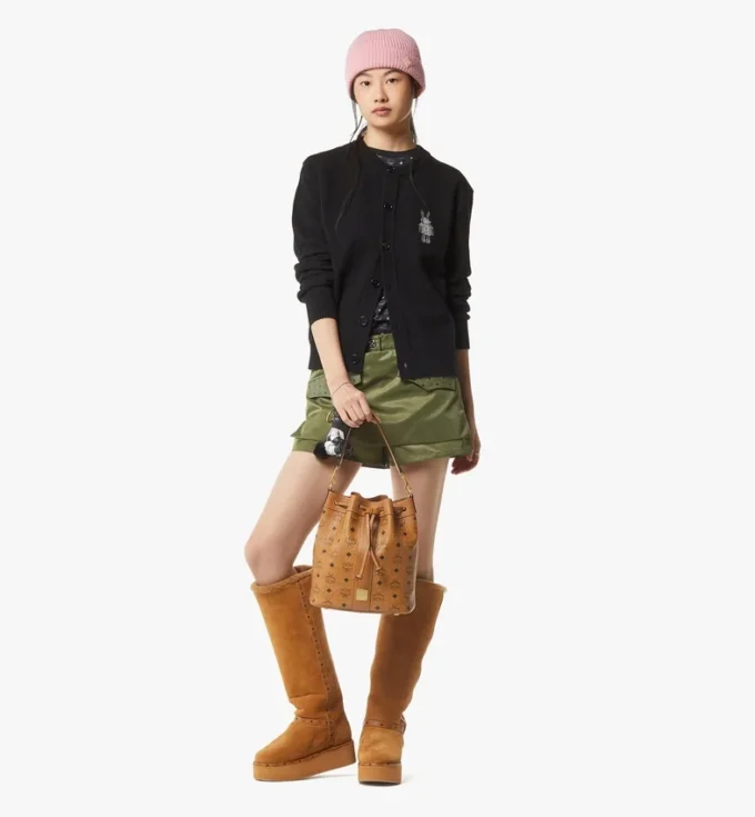Dessau Drawstring-Tasche aus Visetos Dessau Drawstring-Tasche aus Visetos