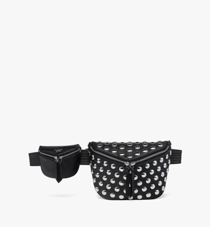 Diamant 3D-Gürteltasche aus Galactic Gala-Lammleder