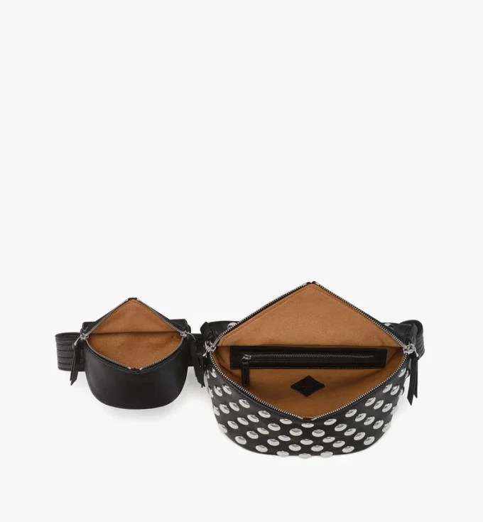 Diamant 3D-Gürteltasche aus Galactic Gala-Lammleder