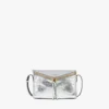 Diamant 3D-Umhängetasche aus metallischem Kalbsleder Diamant 3D-Umhängetasche aus metallischem Kalbsleder