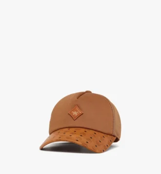 Diamond Cap aus Baumwolle und Leder mit Monogramm-Print Diamond Cap aus Baumwolle und Leder mit Monogramm-Print