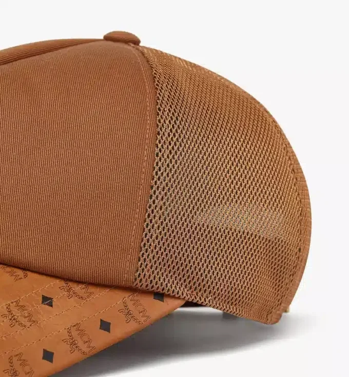 Diamond Cap aus Baumwolle und Leder mit Monogramm-Print Diamond Cap aus Baumwolle und Leder mit Monogramm-Print