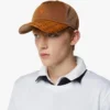 Diamond Cap aus Baumwolle und Leder mit Monogramm-Print Diamond Cap aus Baumwolle und Leder mit Monogramm-Print