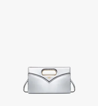 Diamond Tasche aus metallischem Spiegel-Leder