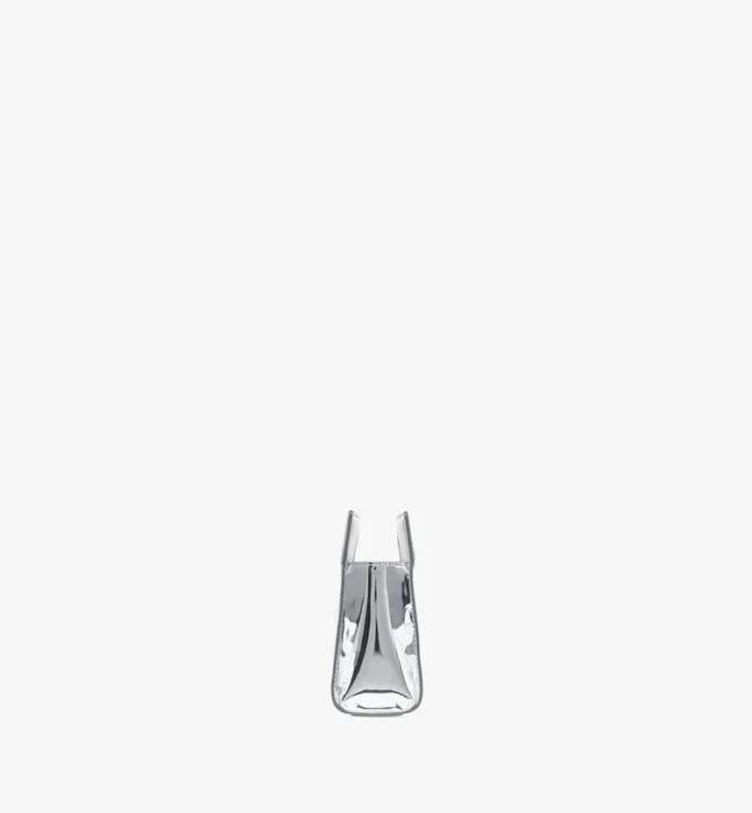 Diamond Tasche aus metallischem Spiegel-Leder