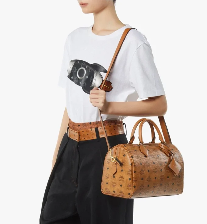 Ella Boston-Tasche aus Visetos Ella Boston-Tasche aus Visetos