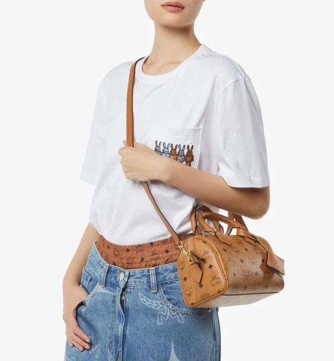 Ella Boston-Tasche aus Visetos Ella Boston-Tasche aus Visetos