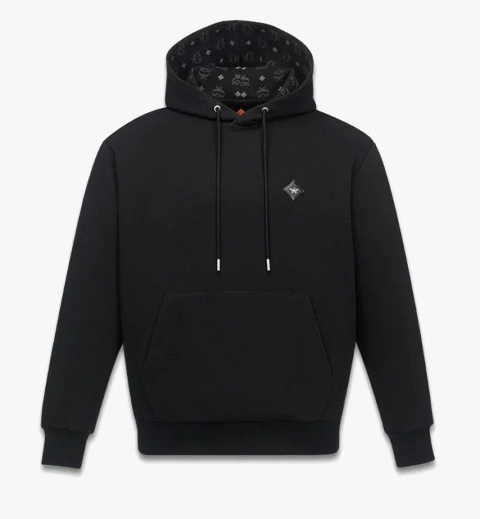 Essential Ponte-Hoodie mit Logo-Patch Essential Ponte-Hoodie mit Logo-Patch