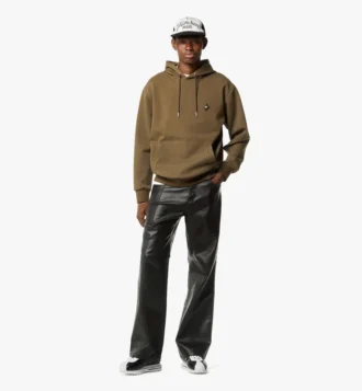 Essential Ponte-Hoodie mit Logo-Patch