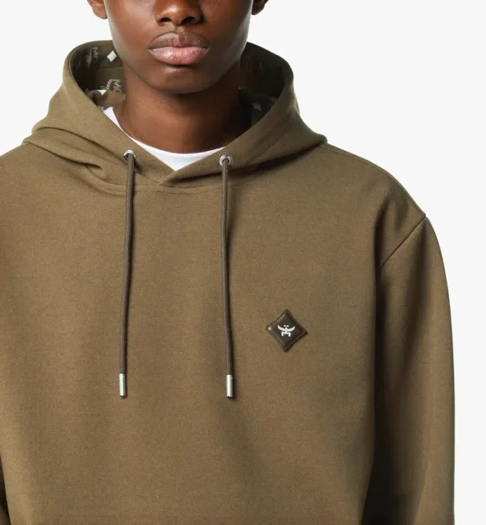Essential Ponte-Hoodie mit Logo-Patch Essential Ponte-Hoodie mit Logo-Patch
